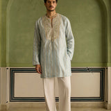 Nawab - Ice Blue Kurta Set