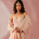 Blush Pink Spagetthi Gharara Set