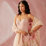 Blush Pink Spagetthi Gharara Set