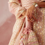 Blush Pink Spagetthi Gharara Set-RTS