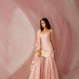 Blush Pink Spagetthi Gharara Set-RTS