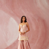 Blush Pink Spagetthi Gharara Set