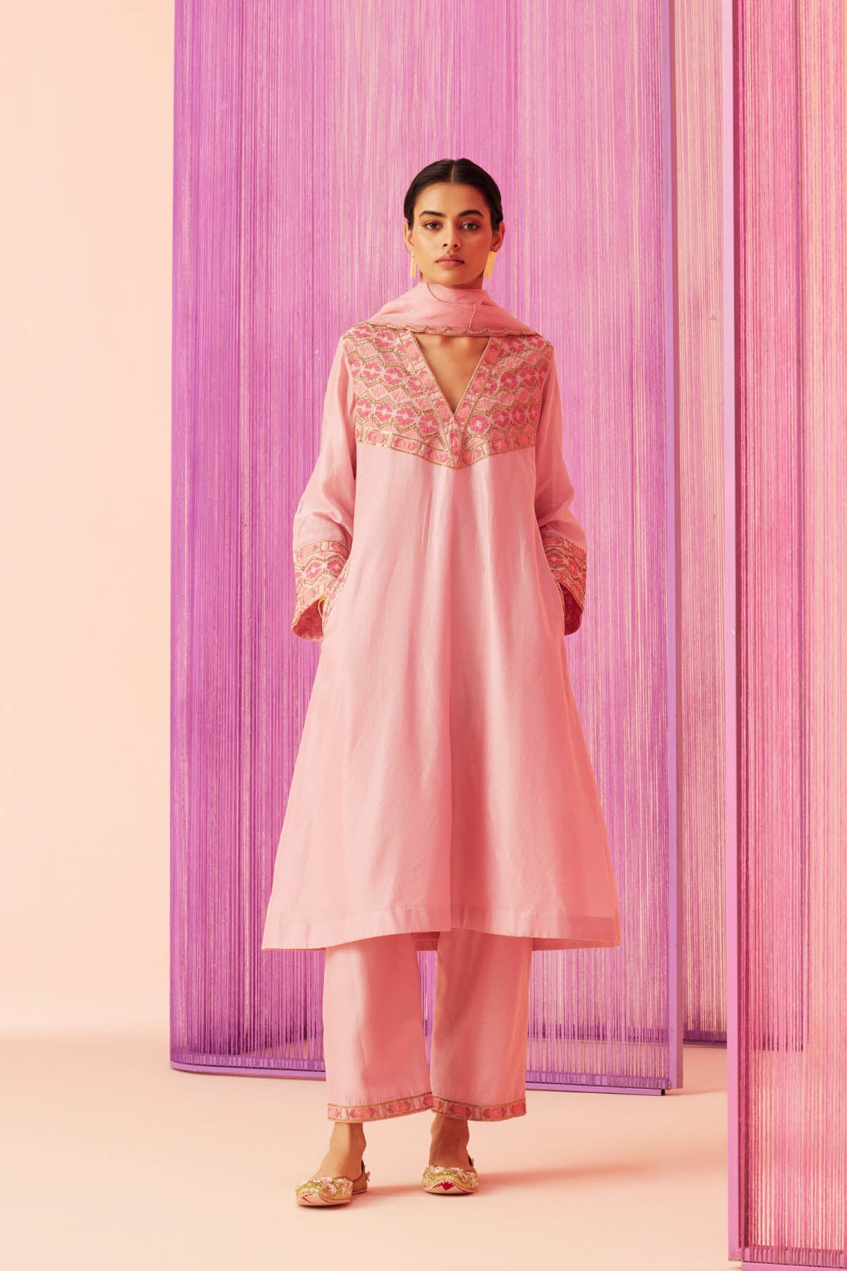 Summer Rose Kurta Set