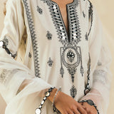 Ebony & Ivory Mughal Kurta Set