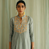 Geometric Applique Kurta Set