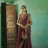 Gulzar Embroidered Saree-RTS