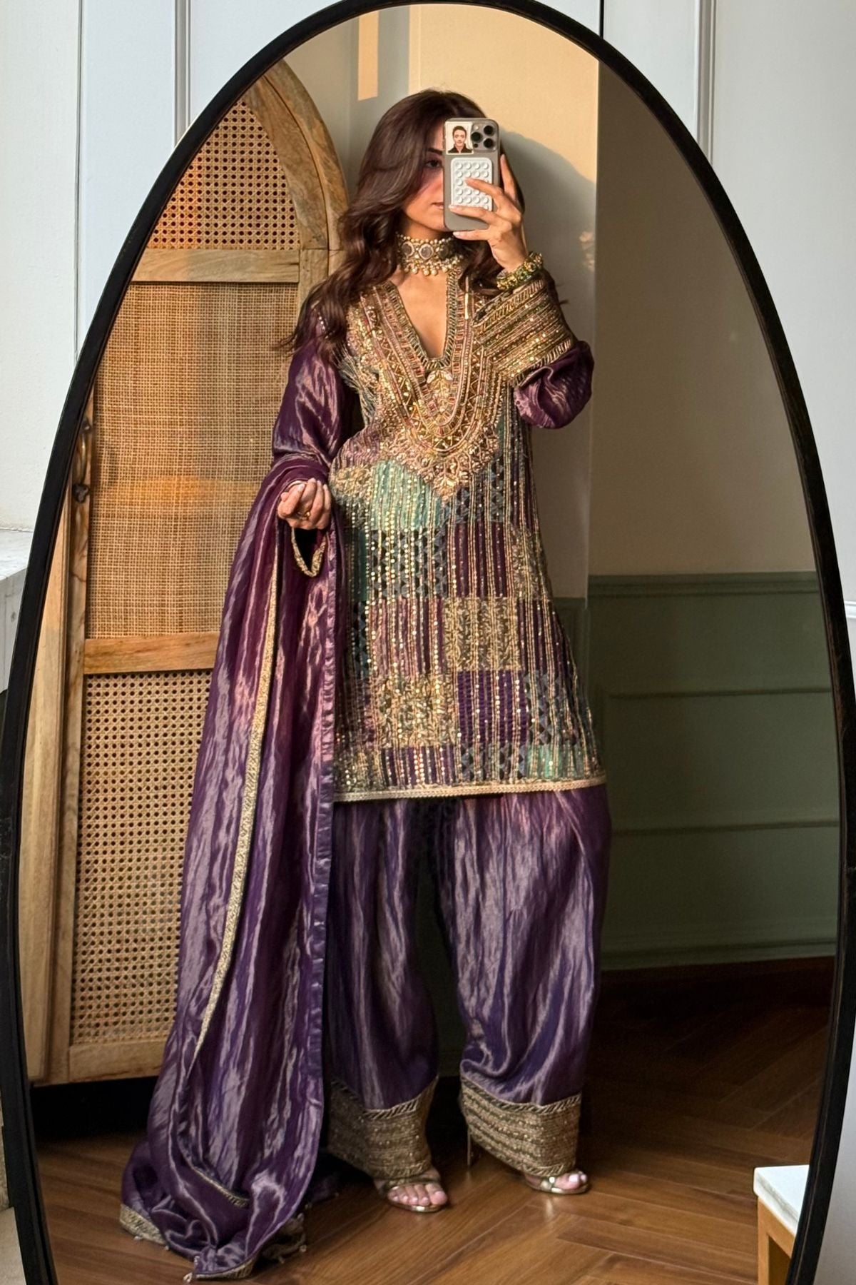 Mehrab - Purple Kurta Set