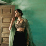 Mehfil Sitara Velvet Lehenga-RTS