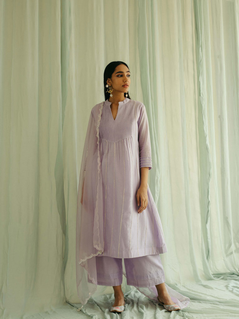 Pearl Line Kurta Set