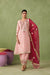 Blush Pink & Crimson Gota Salwar Set