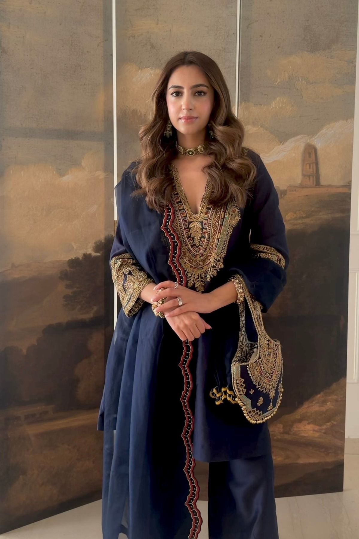 Satya - Navy Blue Kurta Set