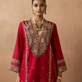 Prana - Deep Red Kurta Set