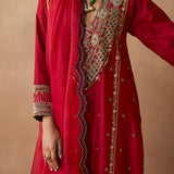 Prana - Deep Red Kurta Set