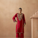 Prana - Deep Red Kurta Set
