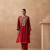 Prana - Deep Red Kurta Set