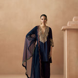 Satya - Navy Blue Kurta Set