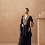 Satya - Navy Blue Kurta Set