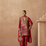 Mehrab - Deep Red Kurta Set