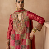 Mehrab - Deep Red Kurta Set