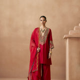 Satya - Deep Red Kurta Set