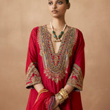 Satya - Deep Red Kurta Set
