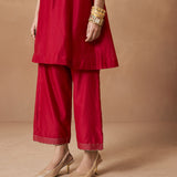 Satya - Deep Red Kurta Set