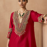 Satya - Deep Red Kurta Set