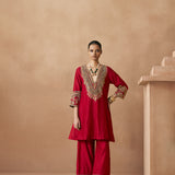 Satya - Deep Red Kurta Set