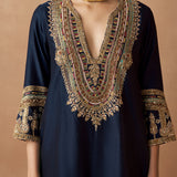 Satya - Navy Blue Kurta Set