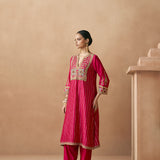 Sama - Crimson Magenta Kurta Set