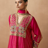 Sama - Crimson Magenta Kurta Set