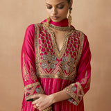 Sama - Crimson Magenta Kurta Set