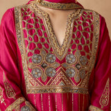 Sama - Crimson Magenta Kurta Set