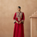 Tattva - Deep Red Anarkali