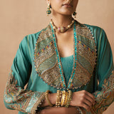 Dham - Forest Green Abaya Dress