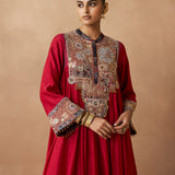 Tattva - Deep Red Anarkali