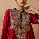 Tattva - Deep Red Anarkali