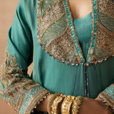 Dham - Forest Green Abaya Dress