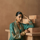 Dham - Forest Green Abaya Dress