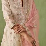 Ivory & Blush Pink Gota Salwar Set-RTS