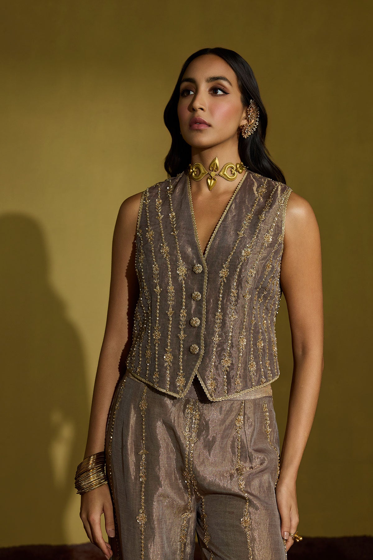 Laila Waistcoat Set