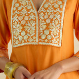 Double Yoke Gota Kurta Set