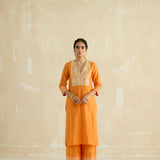 Double Yoke Gota Kurta Set