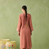 Asymmetrical Cotton Gauze Kurta Set