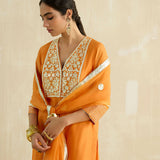Double Yoke Gota Kurta Set