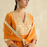 Double Yoke Gota Kurta Set