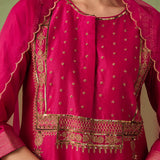 Silk Chanderi Mughal Jaal Kurta Set