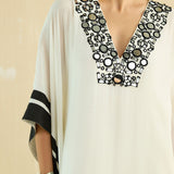 Ivory Mirror Kaftan