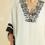 Ivory Mirror Kaftan