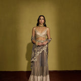 Adaa Drape Sharara Set